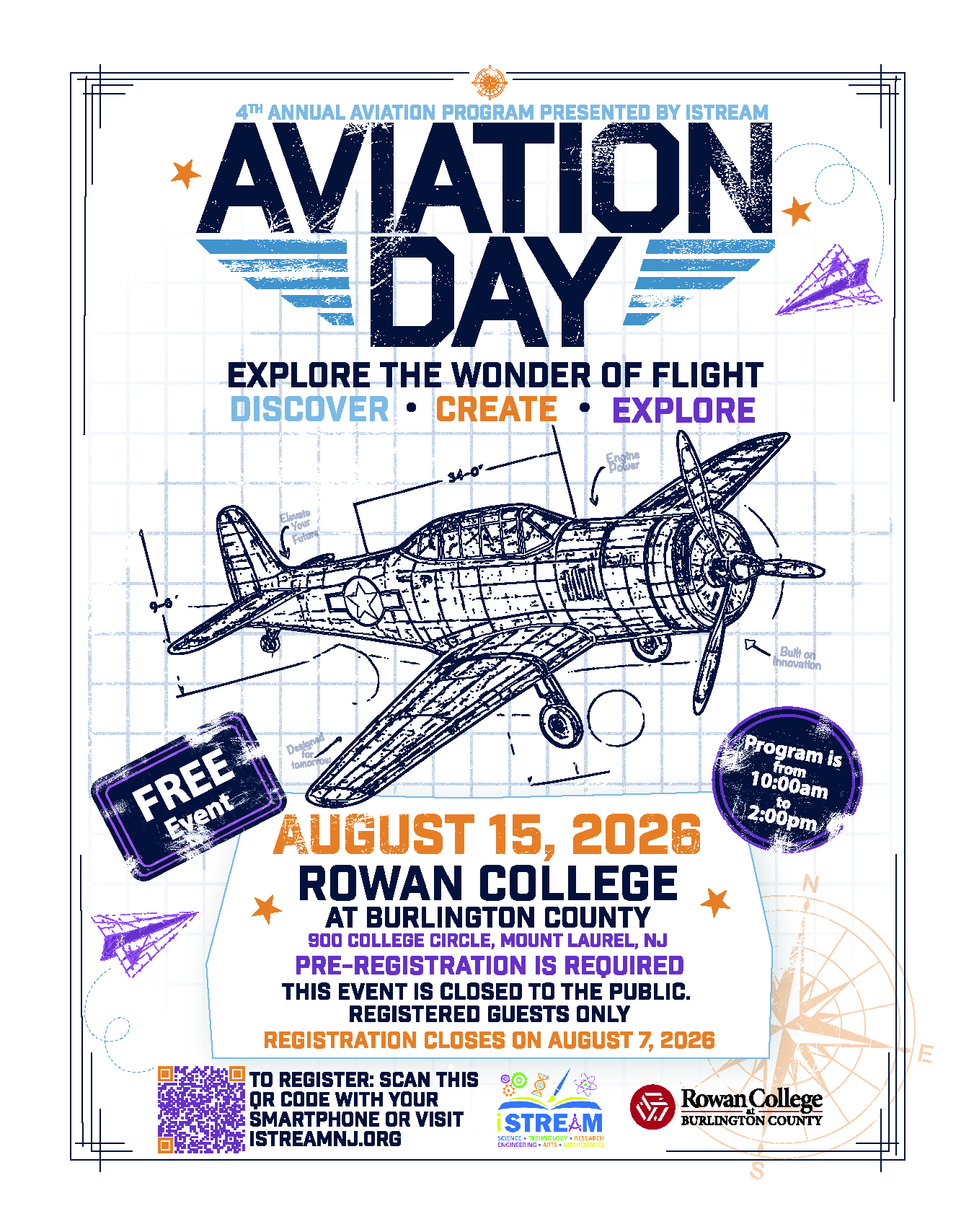 iSTREAM 4th Annual Aviation Day 2026 flyer front